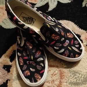 Vans Feather Print Class Slip Ons